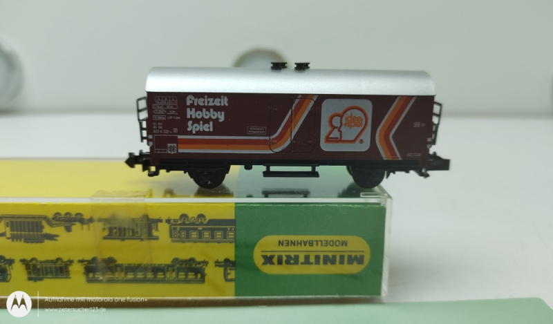 Minitrix N DC 51-3225-22 Kühlwagen Werbemod. "IDEE+SPIEL" Ichqrs / DB / Ersatz-VP