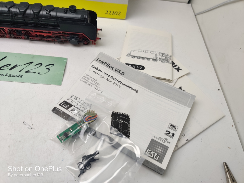 Trix H0 DC 22102 / BR 45 Schlepptender-Güterlokomotive / DB / DSS / Esu-Decoder / OVP