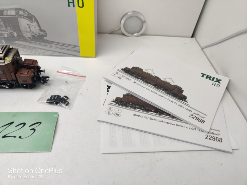 Trix H0 DC 22968 / Serie Fc 2x3/4 Elektrolok / KÖFFERLI / Mfx / DCC / Sound / OVP