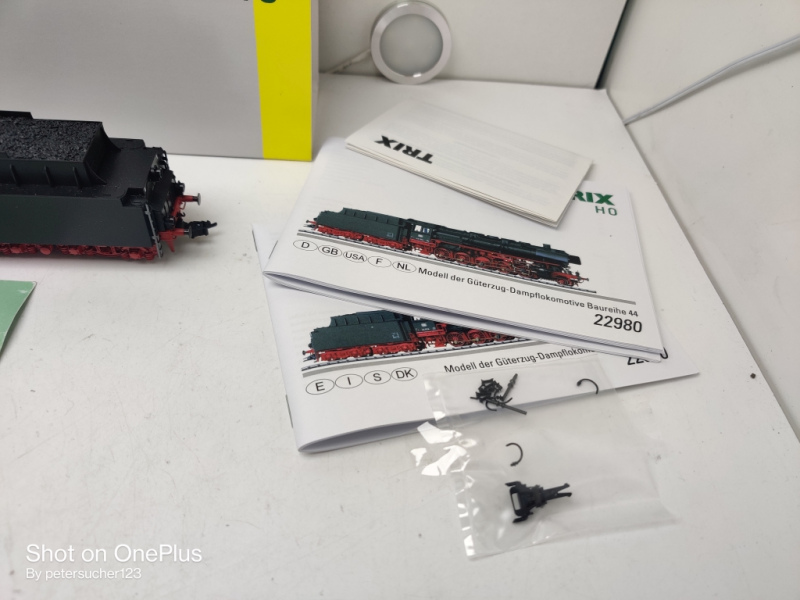 Trix H0 DC 22980 / BR 44  Dampflokomotive Schlepptender / DB / Mfx / Sound / OVP