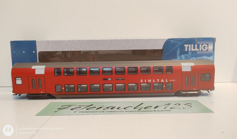 Tillig H0 DC 73799 Doppelstockwagen "SIHLTAL Bahn" / SBB / NEM / OVP