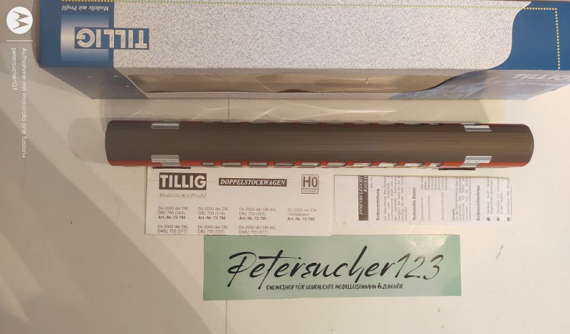 Tillig H0 DC 73799 Doppelstockwagen "SIHLTAL Bahn" / SBB / NEM / OVP