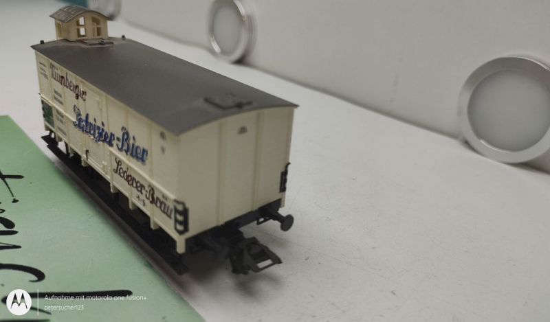 Trix H0 AC 23523 Bierwagen mit Bremserhaus "Patrizier-Bier" / NEM / DRG
