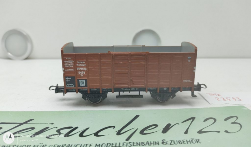 Trix H0 AC 23583 offener Güterwagen / Würzburg 5658 Ov / DRG
