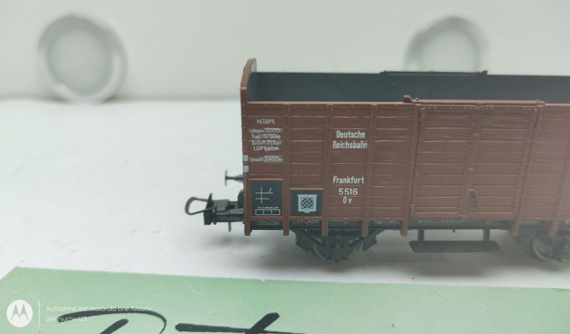 Trix H0 AC 23584 Hochbordwagen mit Bremserhaus / 5516 Ov / DRG