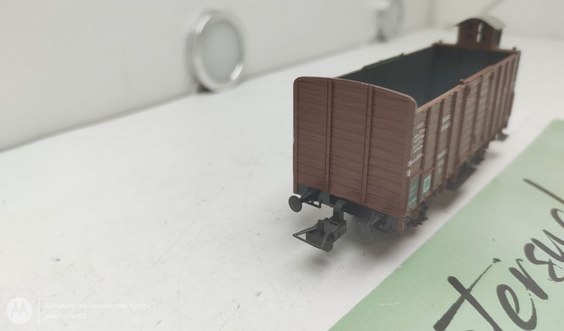 Trix H0 AC 23584 Hochbordwagen mit Bremserhaus / 5516 Ov / DRG