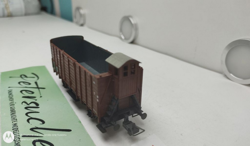 Trix H0 AC 23584 Hochbordwagen mit Bremserhaus / 5516 Ov / DRG