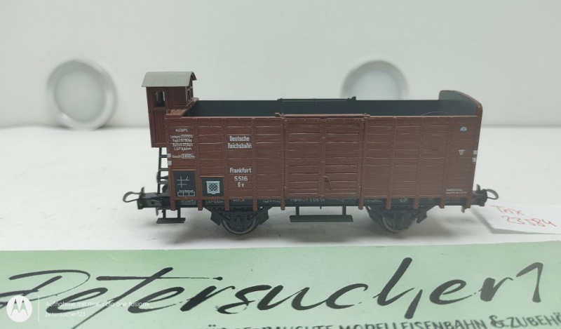 Trix H0 AC 23584 Hochbordwagen mit Bremserhaus / 5516 Ov / DRG