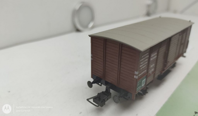Trix H0 AC 33581 gedeckter Güterwagen 12 099 Altona Gm / DRG