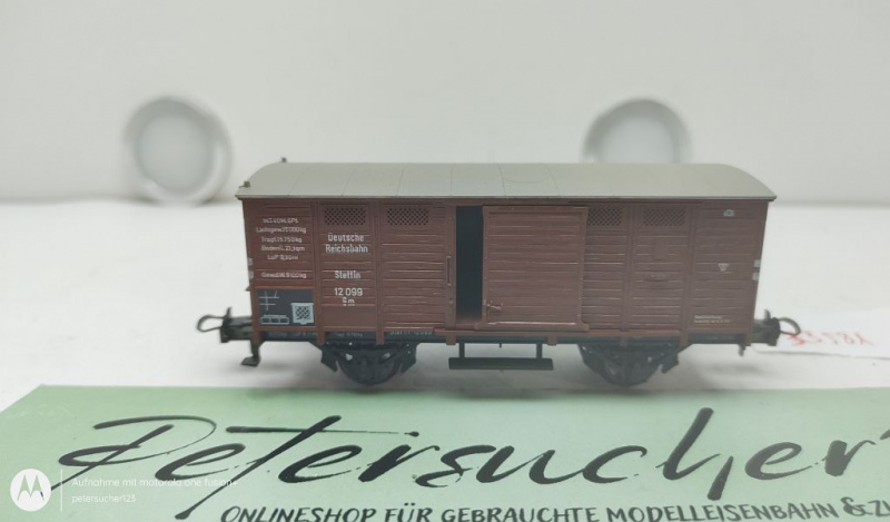 Trix H0 AC 33581 gedeckter Güterwagen 12 099 Altona Gm / DRG