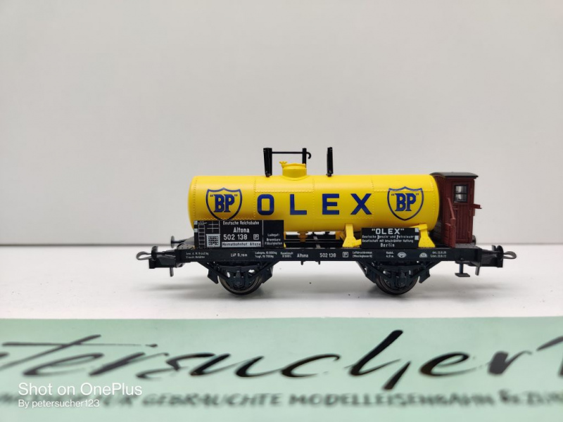 Trix intern. H0 AC 52 3638 00 Kesselwagen "OLEX BP" / Privat DRG