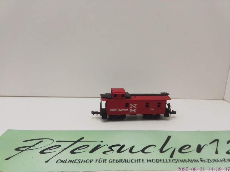 Minitrix N DC Güterzug Begleitwagen / Z11 / US Bauart / New Haven / rot