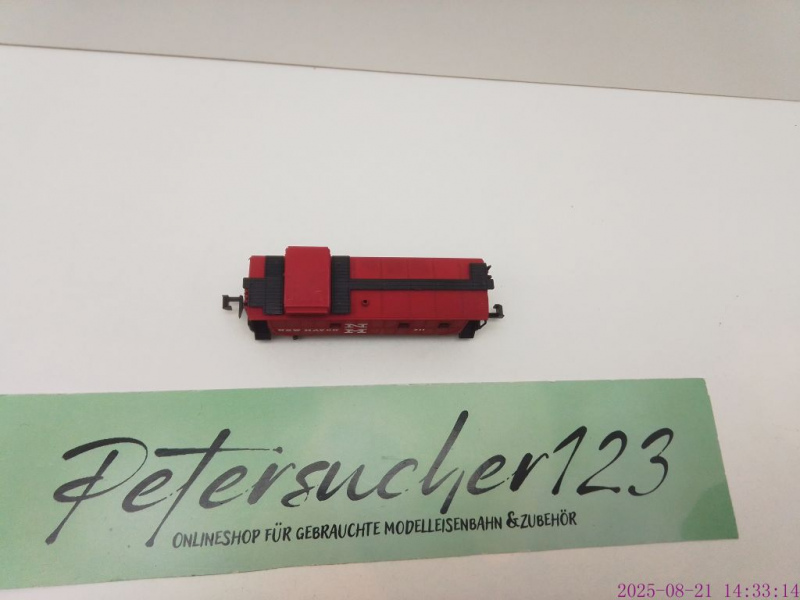 Minitrix N DC Güterzug Begleitwagen / Z11 / US Bauart / New Haven / rot