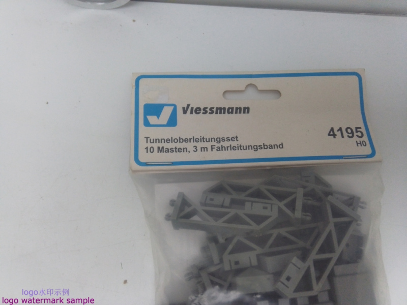 Viessmann 4195 / Tunneloberleitungsset / 10 Masten / 3 m Fahrleitungsband / OVP