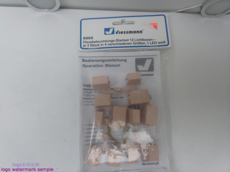 Viessmann 6005 Hausbeleuchtungs-Startset / 12 Lichtboxen je 3 Stück in 4 verschiedenen Größen / OVP