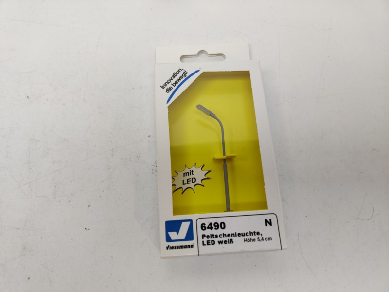Viessmann H0 6490 Peitschenleuchte Led Weiß / Höhe 54 mm / OVP