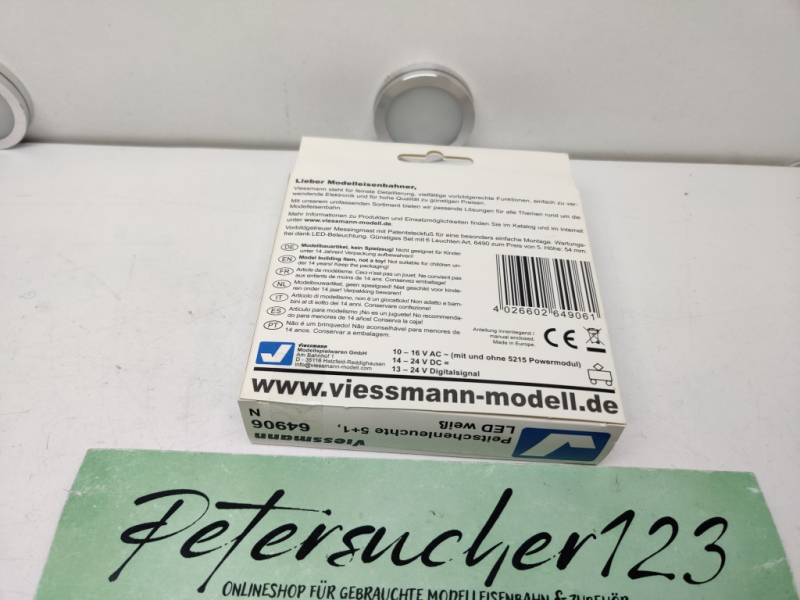 Viessmann N DC 64906 Peitschenleuchte 5 + 1 / Led weiß / OVP