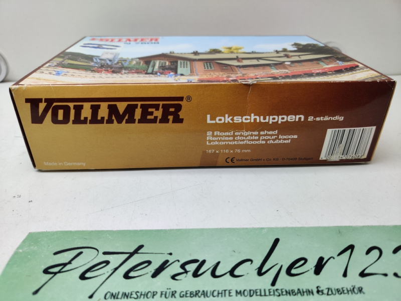 Vollmer N 7608 Lokschuppen 2-Ständig / Bausatz vollständig / OVP