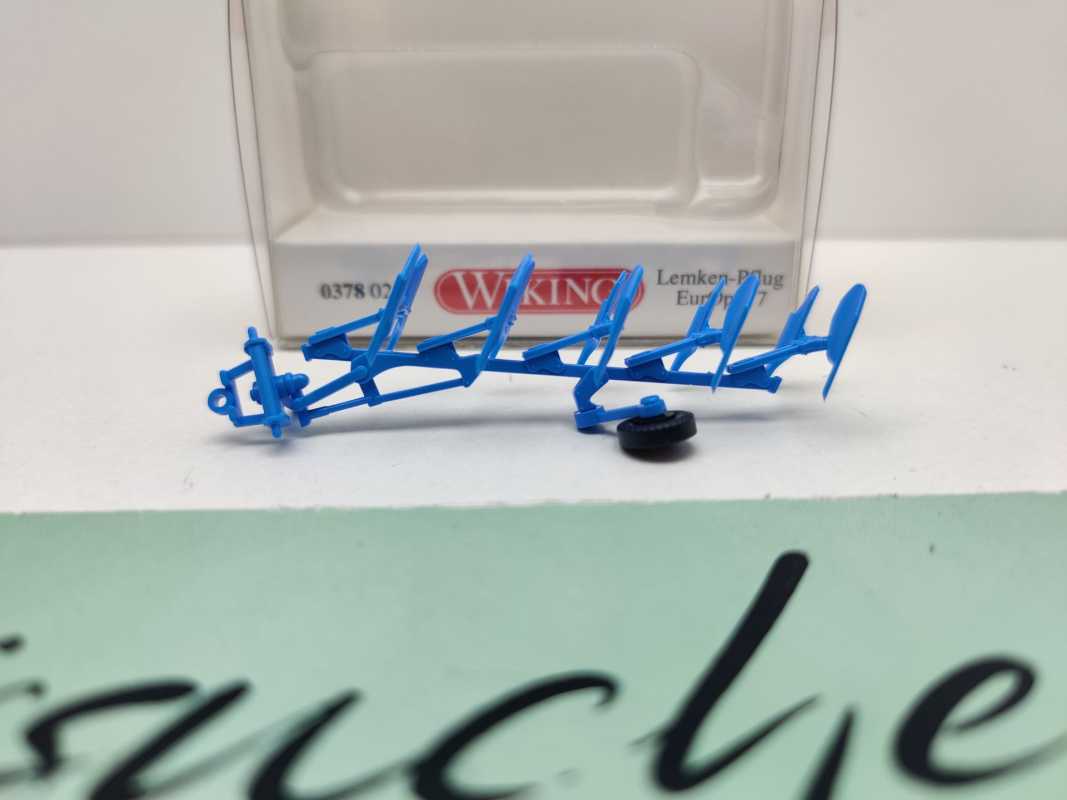 Wiking H0 0378 02 Landw. Anhänger "Lemken-Pflug EurOpal 7" / 1:87 / OVP
