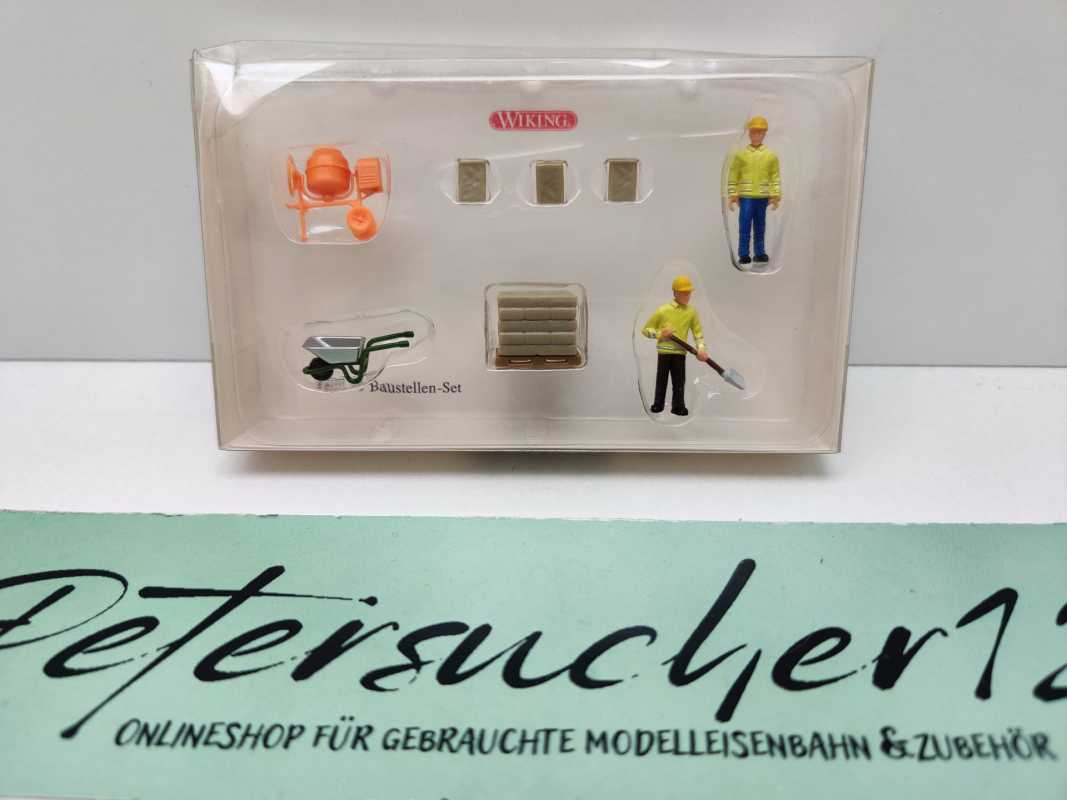 Wiking H0 1200 49 Figuren-Set "Baustellen-Set" / 8 Figurinen / OVP