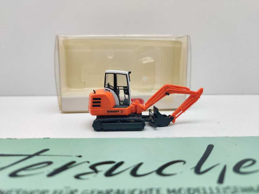 Wiking H0 658 01 29 Mini-Raupenbagger "HR18" Firma Karl Schaeff / 1:87 / OVP