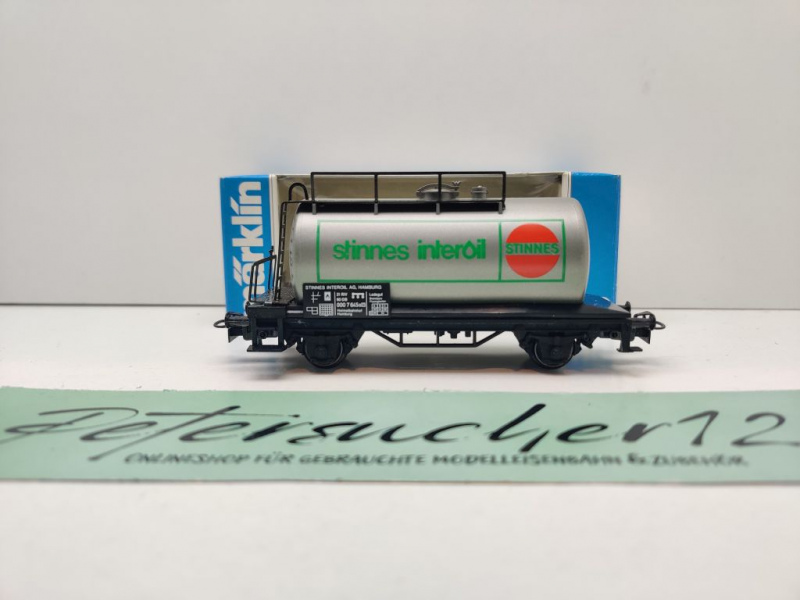 Märklin H0 AC 4440 Kesselwagen "Stinnes Interöl" / DB / OVP blau