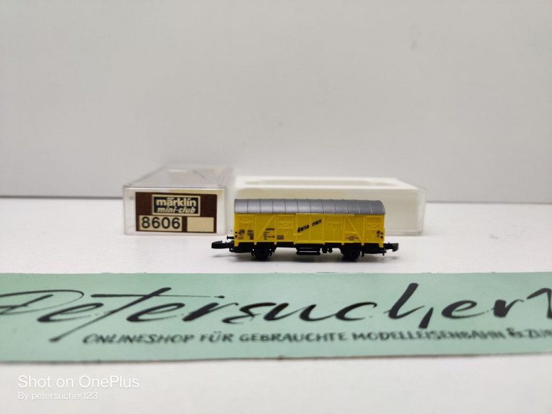 Märklin Z DC 8606 Bananenwagen / Ibbis / DB / OVP
