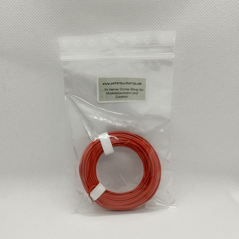 Noch, Brawa  Kabel Rot 10 Meter Schaltlitze 0,14mm²     K4  J121