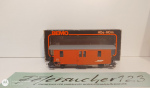 BEMO H0m DC 2265 191 Materialwagen Bahnbau / Xk9021 / Rhb / OVP braun