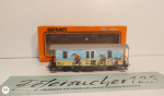 Bemo H0m DC 3264 182 Velowagen "miete ein Velo" / D 4029 / RhB / OVP orange