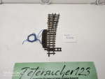 Bemo H0m DC 4210 / RhB Weiche rechts 12º 162,3mm + elektrischer Antrieb /Kabel kurz abgeschnitten