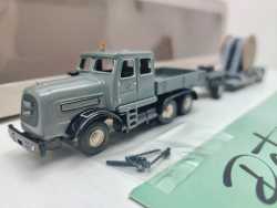 BUB H0 006385 Kaelble KDV mit Schwerlastanhänger & Kabelrolle / 1:87 / OVP
