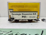 Brawa H0 DC 49737 Gedeckter Güterwagen Vereinigte Brauerei/ A. G. Wien / OVP