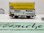 Brawa H0 DC 49758 Gedeckter Güterwagen Mousel Bieres / CFL /OVP