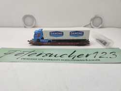Fleischmann N DC 8279 Rollende Landstraße / LKW DANONE / DB