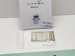 FKS N 160-125-05 Mülltonnen für Modellbau Metall Kunststoff / 1:160 / OVP