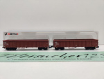 Hobbytrain N DC H23403 2er-Set offene Güterwagen Eanos-x052 / DB / OVP