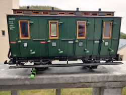 LGB Spur G 1205 /  1 x standardmäßige Weiche / rechts / Radius R1 30° + 1201 Antrieb + 1204 Laterne