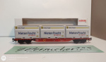 Märklin H0 AC 47092 Container-Tragwagen / 3 Wood Container "Innofreight" / K / DB / OVP weiß