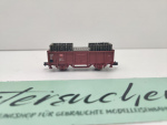 Minitrix N DC 11439 Hochbordwagen Ladung Grubenholz aus Set / NEM / DB