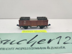 Minitrix N DC 13529 ex 3529 off. Güterwagen Grubenholz 385-4 E035 / DB