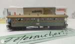 Märklin H0 AC 4214 Schnellzug-Plattformwagen 4.Kl. / C4 / K.W.St.E / OVP weiß