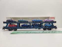 Märklin H0 AC 4234 Autotransportwagen DDm915 / 8 PKW / DB / OVP