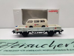 Märklin H0 AC 4423-34 Niederbordwagen "Malteser" & VW Bus / NEM / DB / OVP weiß