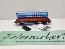Märklin H0 AC 4607 Rungenwagen inkl Rungen Kbs443 / DB / OVP blau