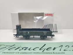 Märklin H0 AC 46157 Niederbordwagen Bremserhaus / NEM / K.Bay.Sts.B. / OVP weiß