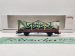 Märklin H0 AC 46362 Rungenwagen mit Fachwerk Dachbinden / R02 / NEM / DB / OVP weiß