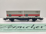 Märklin H0 AC 4664 Containerwagen "DB" Lgjs598 / 2x 20' Container / DB
