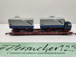 Märklin H0 AC 4740 / 498 3 182-4  "Rollende Landstr." / Saadkms 690 / DB / LKW Straeten