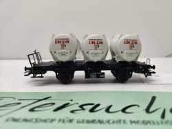 Märklin H0 AC 48635 / zweiachsigen Behälter-Tragwagens der Bauart Lgns / DB AG
